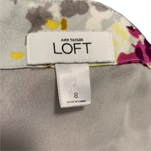 Ann Taylor Loft Floral Print Dress size 8 - Picture 8 of 9
